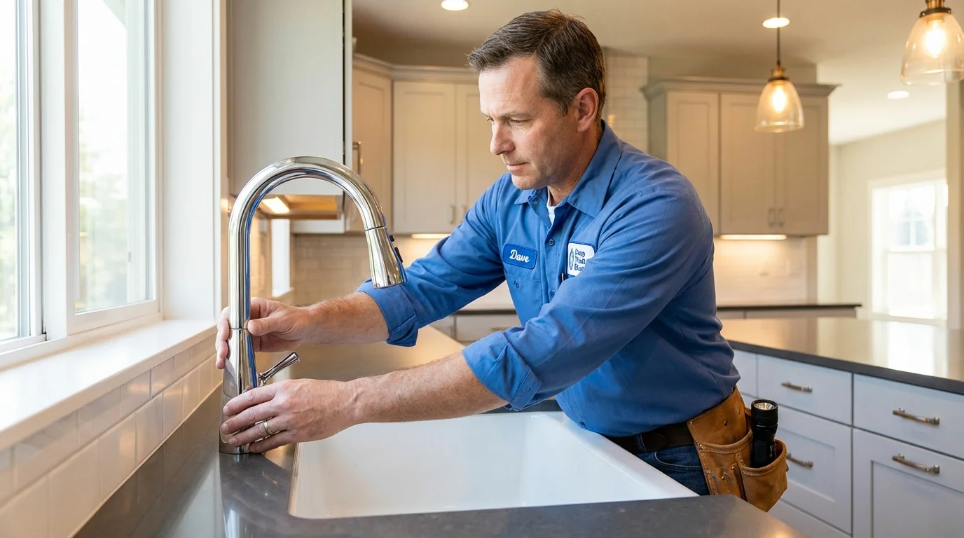 Kitchen faucet installation by Johns Plumbing LLC in Seneca Falls