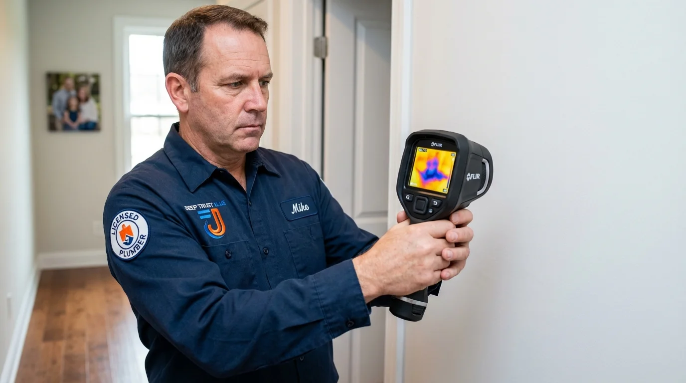 Thermal imaging leak detection by Johns Plumbing LLC in Seneca Falls